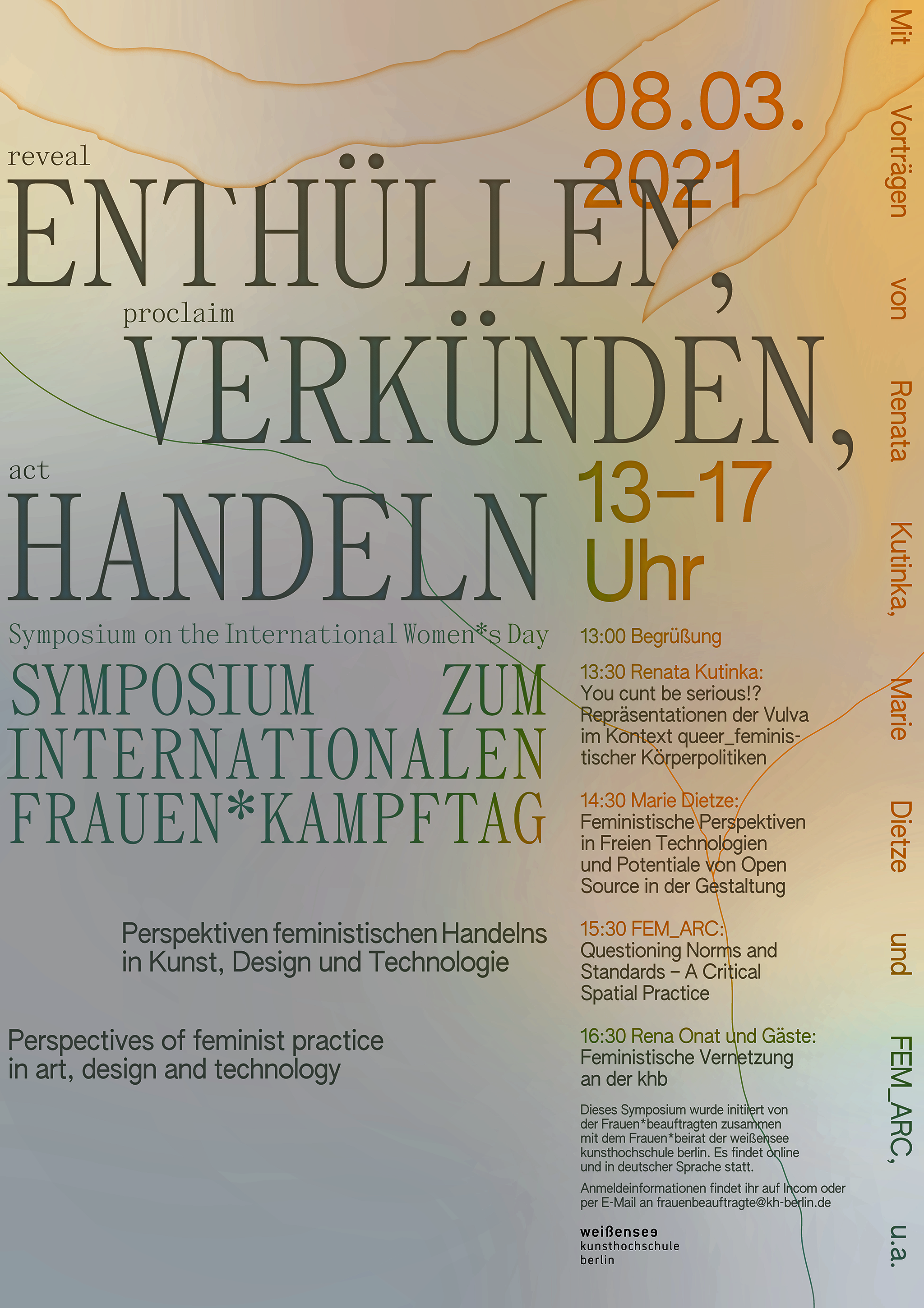 Enthüllen, verkünden, handeln – Symposium zum Internationalen Frauen*Kampftag