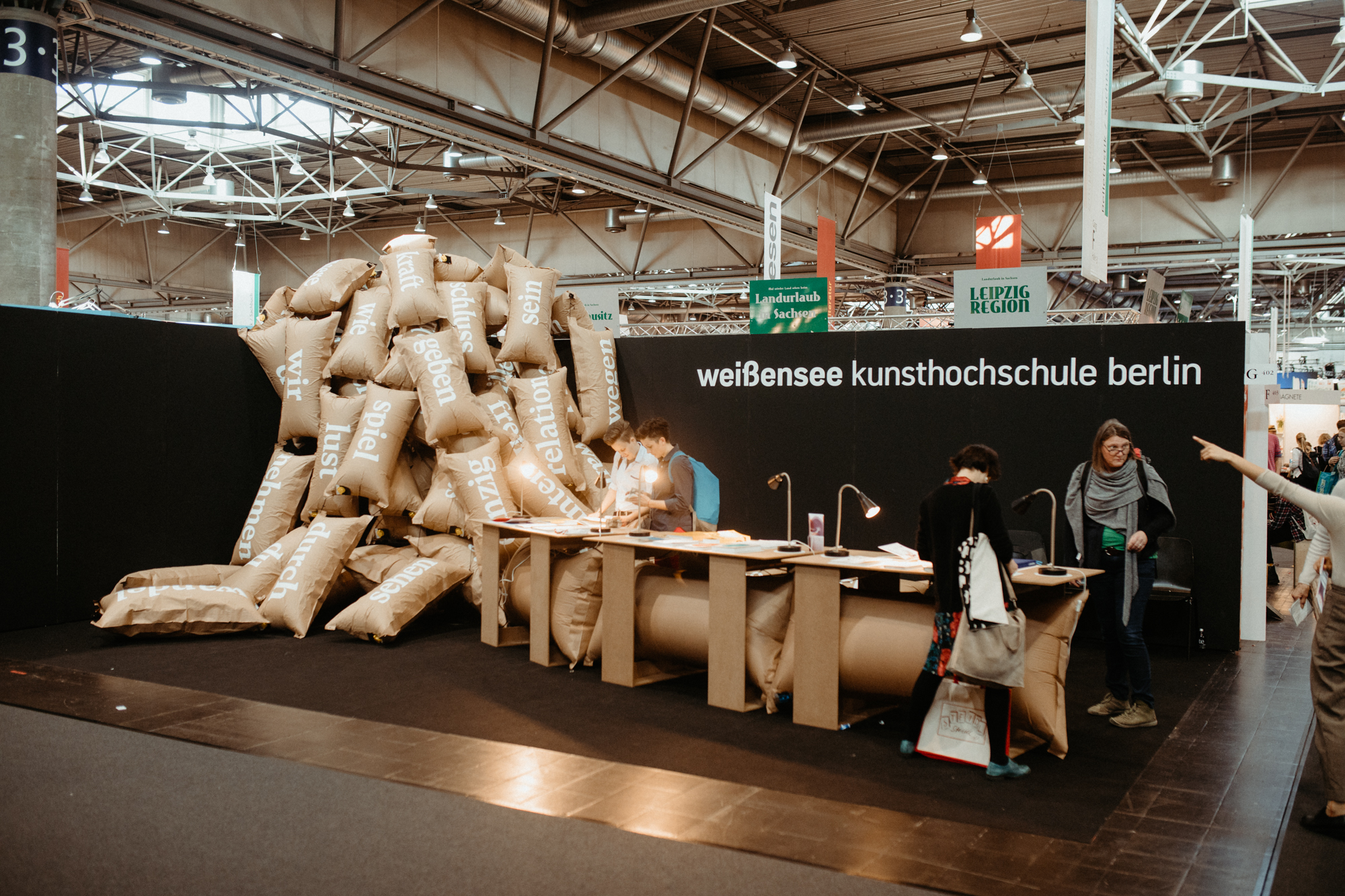 Buchmessestand, Leipzig 2019