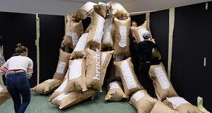 Probeaufbau Stand, Foto: Lena Roob