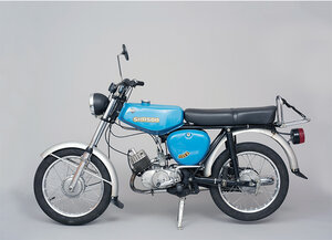 Foto: Dokumentationszentrum Alltagskultur der DDR, Mokick Simons S50 von Clauss Dietel und Lutz Rudolph