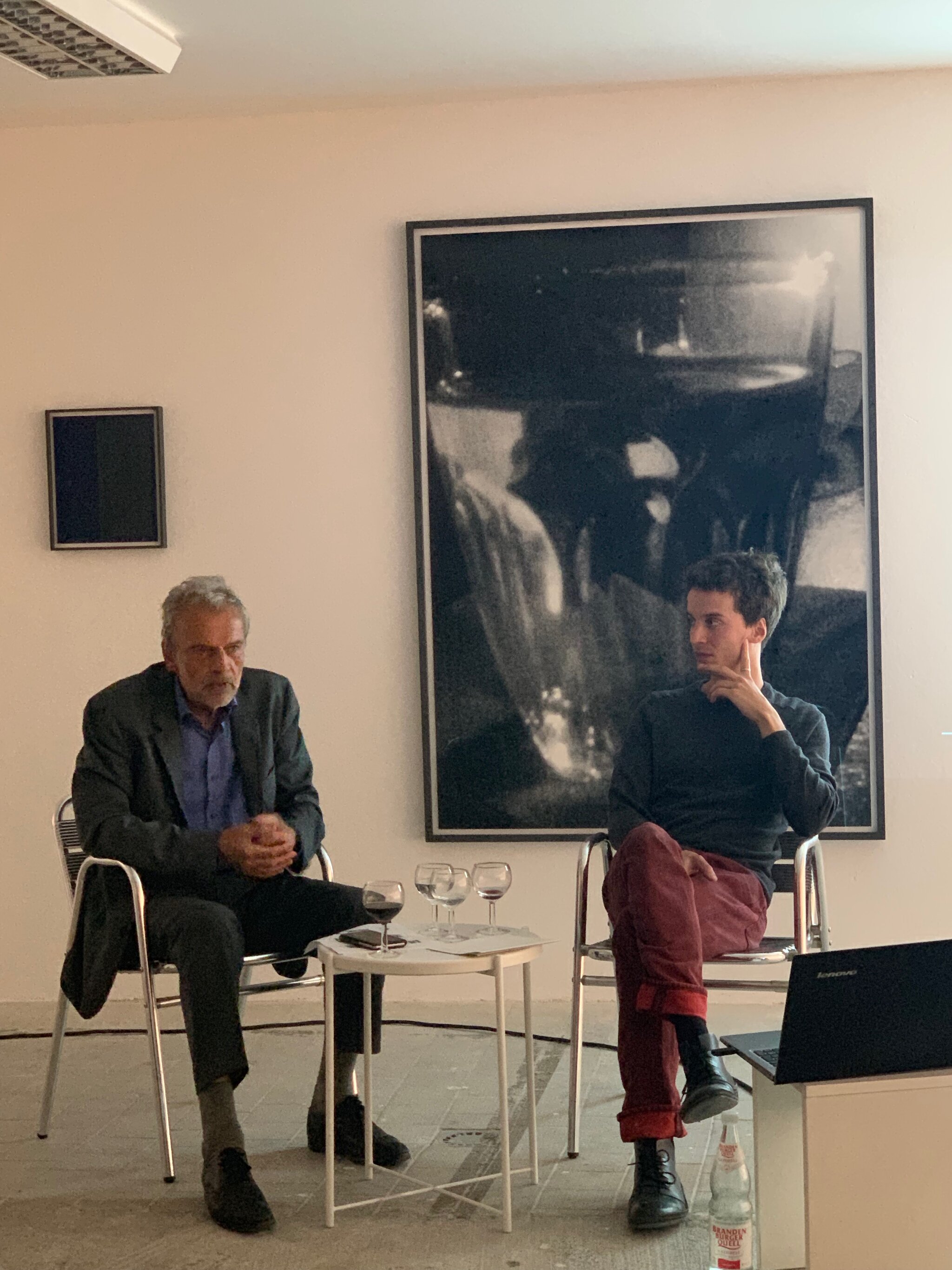 Frederik Wellmann and Horst Bredekamp - “Ein Gespräch über Funktionen der Kunst” on the evening of September 15th.