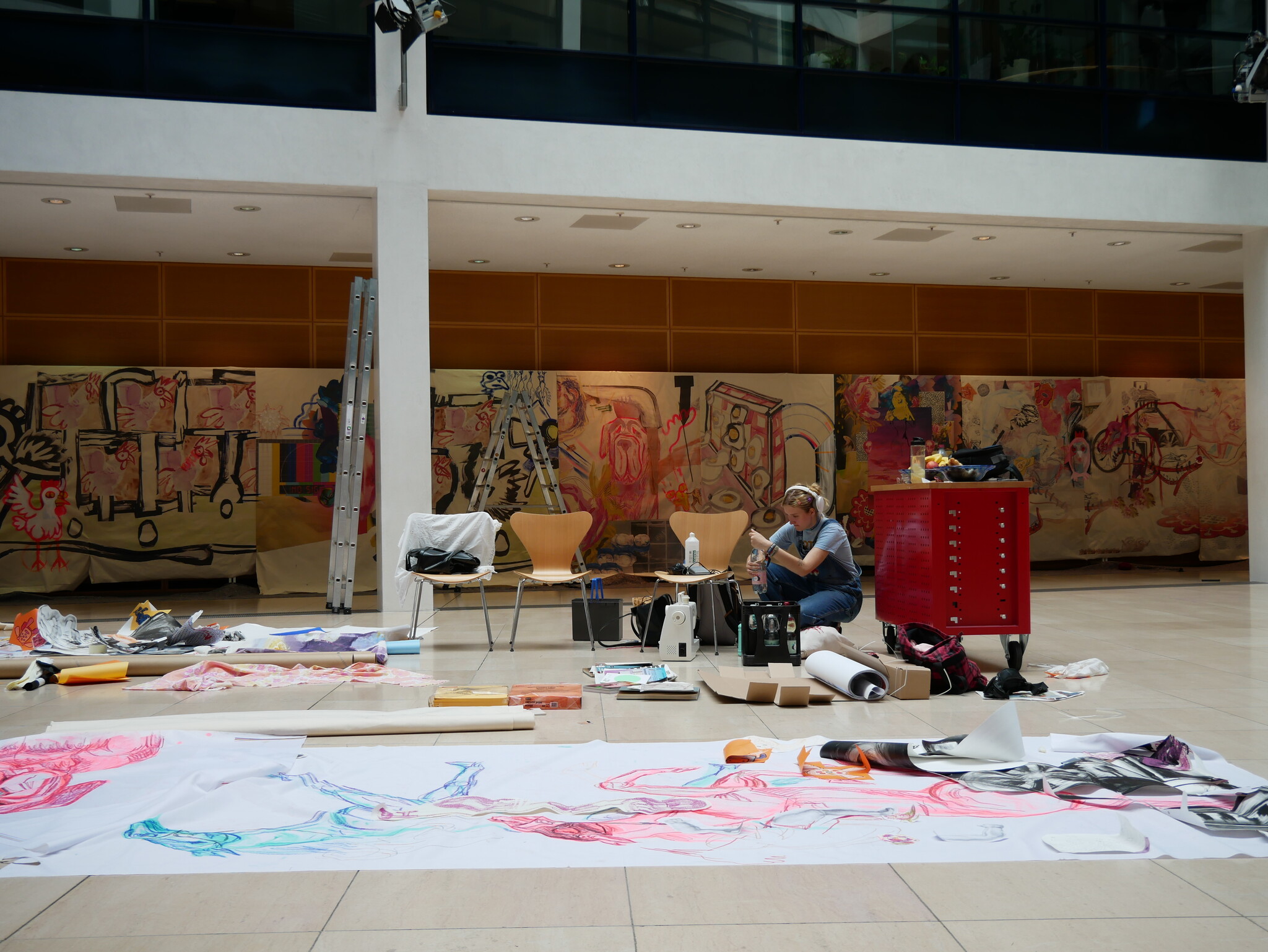 Aufbau der Ausstellung Aufbau der Ausstellung