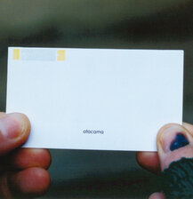 4 - Hélio Fervenza - Desert Presentations. Card containing name of a desert and logo.