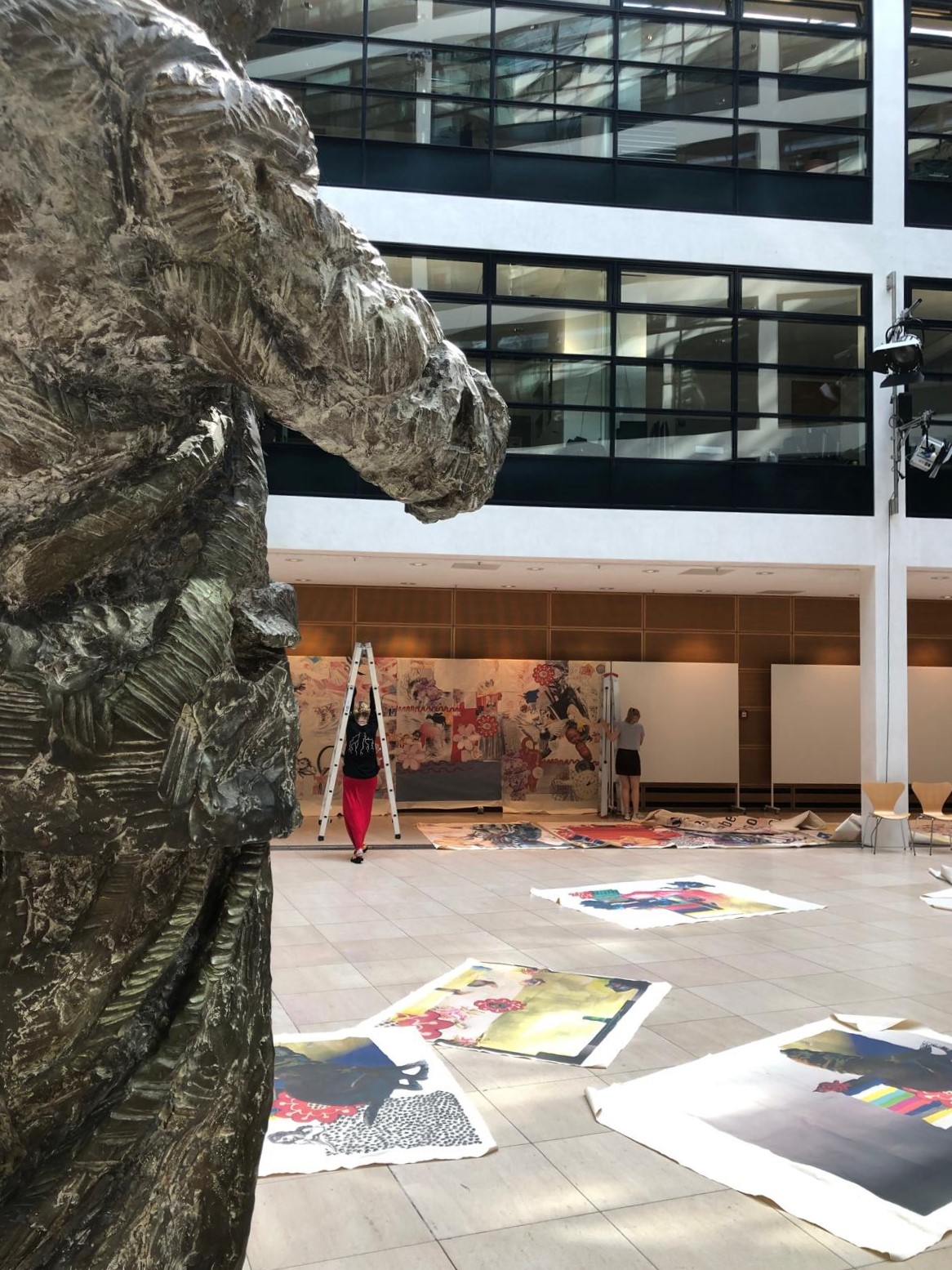 Aufbau der Ausstellung Aufbau der Ausstellung