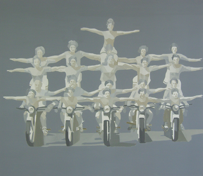 Motorradgruppe horizontal Motorradgruppe horizontal