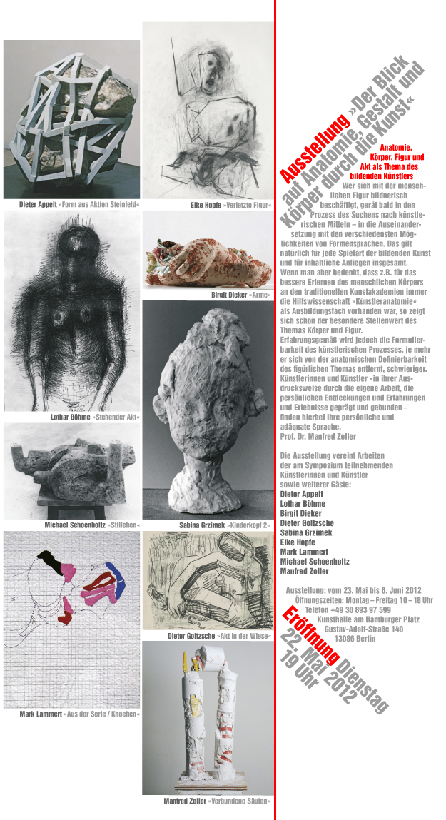 Anatomie Ausstellung Flyer