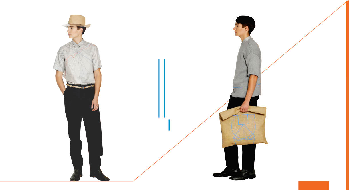Bundfalten Hosen, Hut, Tasche, Shirt und Kartehemd Bundfalten Hosen, Hut, Tasche, Shirt und Kartehemd