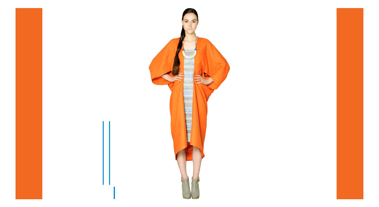Gefärbtes Hanf Cape mit Gewebte Leiste Gefärbtes Hanf Cape mit Gewebte Leiste