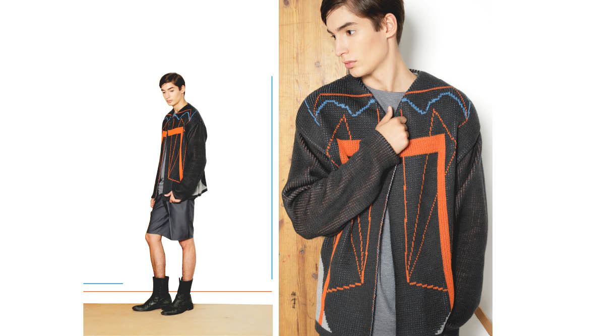 Strickjacke, T-Shirt und Baumwolle Shorts Strickjacke, T-Shirt und Baumwolle Shorts