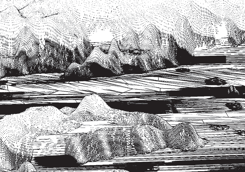 Frida Ortgies-Tonn, Detail aus "Topographische Simulation" Frida Ortgies-Tonn, Detail aus "Topographische Simulation"