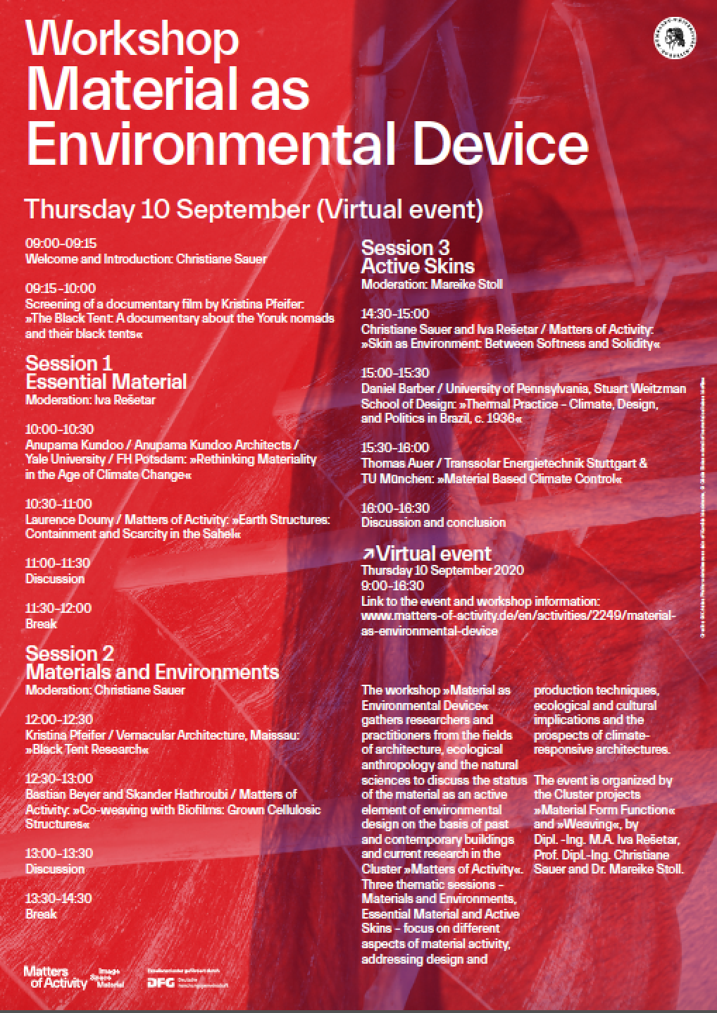Material as Environmental Device_Program Material as Environmental Device_Program
