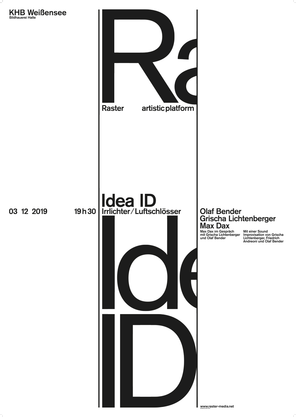 Raster KHB Idea ID Vortrag Plakat Raster KHB Idea ID Vortrag Plakat